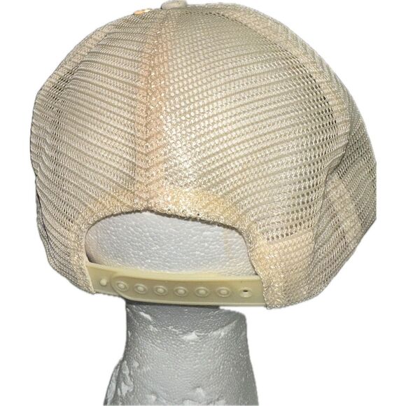 Blank Cream Mesh Foam Trucker Hat Cap 90’s Quality Caps by George SnapBack - Picture 3 of 7